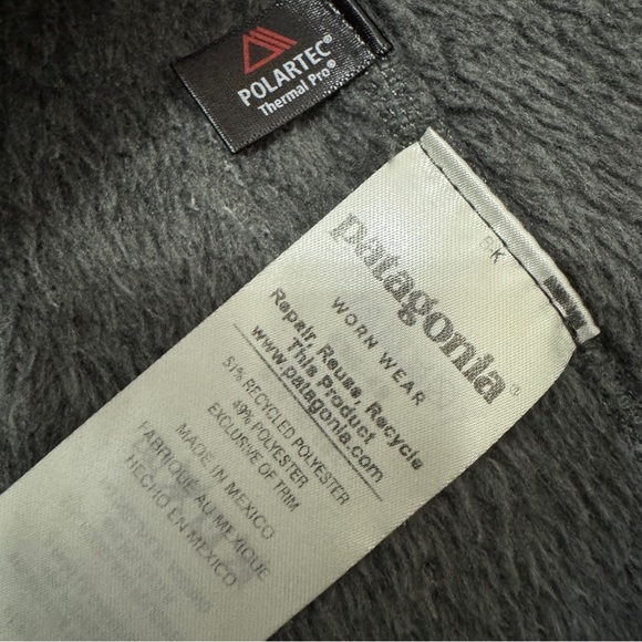 Patagonia Large Gray Re-Tool Snap T Fleece Pullover ~ Classic Preppy Outdoor - Picture 8 of 8